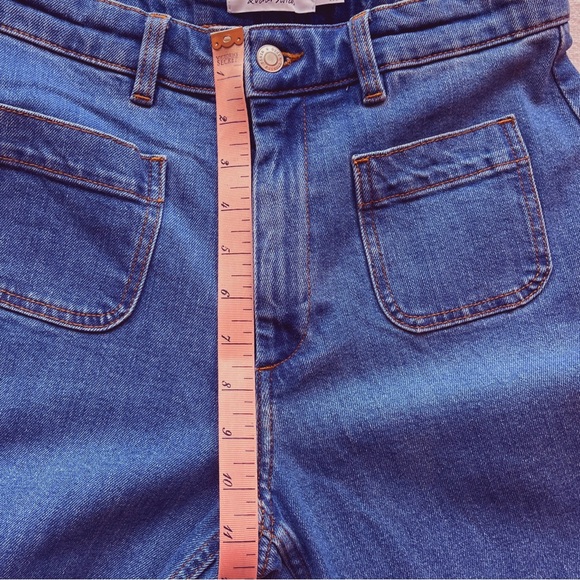 & Other Stories High-Waist High-Rise Flare Jeans in Deep Blue, Like New, Size 28 - Picture 10 of 16